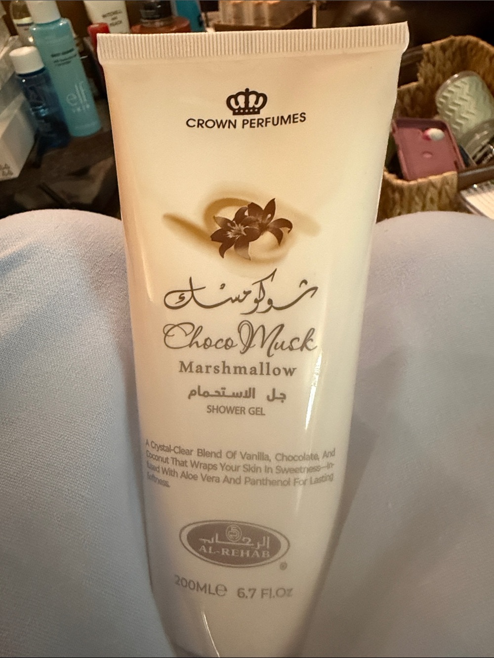 Crown Perfumes Choco Musk Marshmallow Shower Gel Aloe Vera